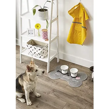 Bone Dry DII Braided Pet Mat for Stylish Pet Dining