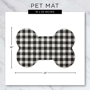 Bone Dry DII Braided Pet Mat for Stylish Pet Dining