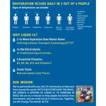 Liquid IV Hydration Lemon Lime - Vegan & Gluten Free Hydration