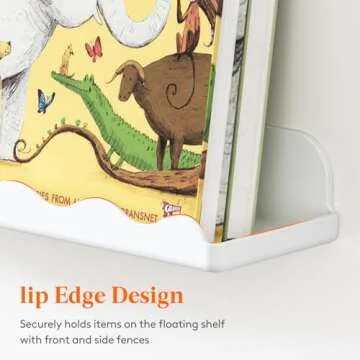 Lifewit Floating Book Shelves - Safe Plastic Baby Room Decor