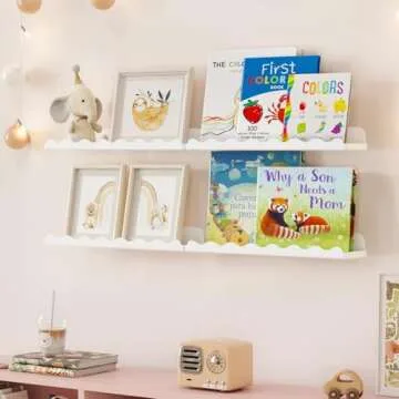 Lifewit Floating Book Shelves - Safe Plastic Baby Room Decor