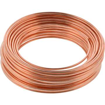 Versatile Hillman 25' 18 Gauge Bare Copper Wire for Crafters and DIY Enthusiasts