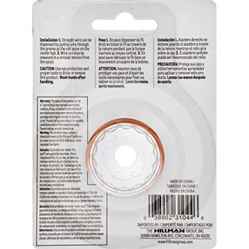 Hillman 25' 18 Gauge Bare Copper Craft Wire for DIY Projects
