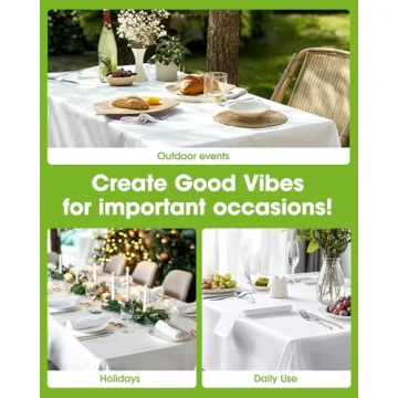 Pureegg Disposable Table Cloths 12 Pack Waterproof 54x108