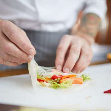 TANISA Summer Roll/Fresh Spring Roll Kit for Rice Paper Wrappers, Water Bowl for soaking Rice Paper/...