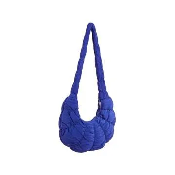 Quilted Crossbody Bag Designer Puffy Croissant Quilted Padding Hobo Bag Lightweight Shoulder Bag Cloud Bag Dumpling Bag
