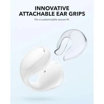 Soundcore C30i by Anker, Open-Ear Earbuds, Clip-On Headphones, Lightweight Comfort, Stable Fit, Firm-Shell Design, Attachable Ear Grips, Big Drivers for Clear Audio, 30H Play, IPX4 Water-Resistant