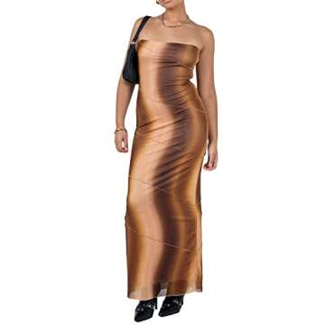 Chic Tube Maxi Dress for Summer Weddings and Parties