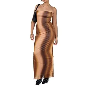 Chic Tube Maxi Dress for Summer Weddings and Parties