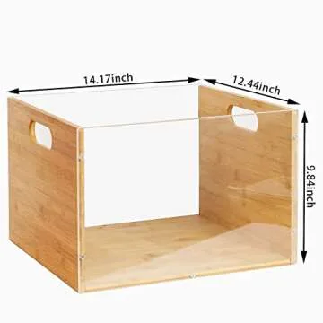 Stylish Multifunctional Record Storage Crate for Vinyl LPs