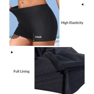 Stylish Yonique Two Piece Tankini Swimsuits for Women