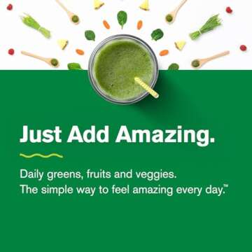 Amazing Grass Greens Trio: Greens Powder with Wheatgrass, Alfalfa, & Barley Grass, Rich Source of Chlorophyll, 30 Servings