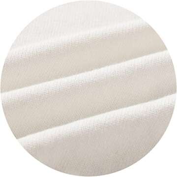 Baby Boys Girl Organic Cotton Sweater Tops Kids Fall Winter Knit Sweater Solid Color Outfit 1-5T (White, 18-24 Months)