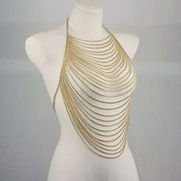 CHRAN Bohemian Metal Body Chain for Women - Unique & Sexy Accessory