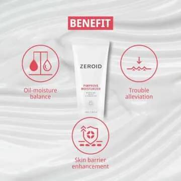 ZEROID Pimprove Moisturizer Korean Dermocosmetic | Hyaluronic Acid | Skin Barrier | 100ml (3.38 fl oz.)