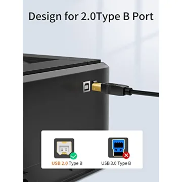 CableCreation USB C to B Printer Cable for Mac & MIDI