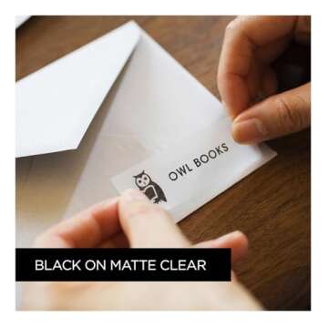 Brother P-touch TZe-M51 Black Print on Premium Matte Clear Laminated Tape 24mm (0.94”) wide x 8m (26.2’) long