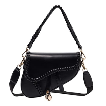 Stylish JBB Women's Saddle Shoulder Bag - PU Leather Design