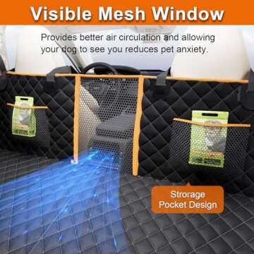 Dog Car Seat Cover for Back Seat