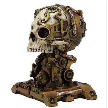 Exclusive Steampunk Skull Bookend for Book Lovers