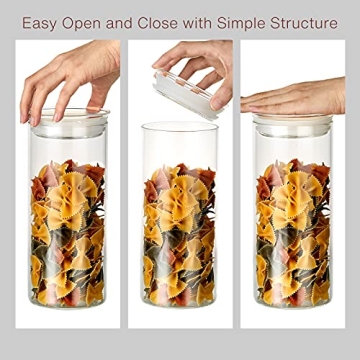 Zens Airtight Glass Food Storage Jars Set of 2