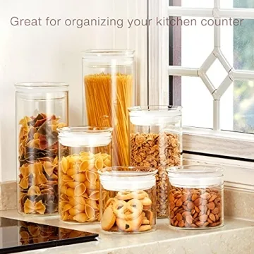 Zens Airtight Glass Food Storage Jars Set of 2
