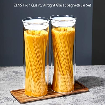 Zens Airtight Glass Food Storage Jars Set of 2