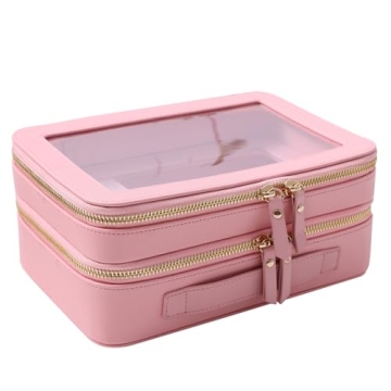 SANHECUN Clear Travel Toiletry Bag for Stylish Organization