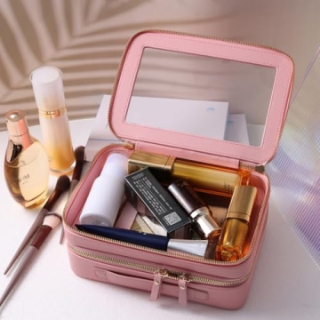 SANHECUN Clear Travel Toiletry Bag for Stylish Organization