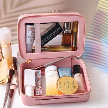 SANHECUN Clear Travel Toiletry Bag for Stylish Organization