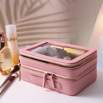 SANHECUN Clear Travel Toiletry Bag for Stylish Organization