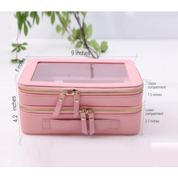 SANHECUN Clear Travel Toiletry Bag for Stylish Organization