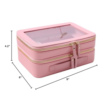 SANHECUN Clear Travel Toiletry Bag for Stylish Organization