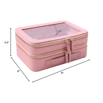 SANHECUN Clear Travel Toiletry Bag for Stylish Organization