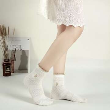 Albagu Women's Cute Ankle Socks - Colorful & Cozy 5 Pack