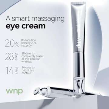 WNP Eye Cream|Wrinkle Eraser Massaging Eye Cream, Multi-peptide Firming Eye Tightener, Anti-Aging Eye Cream for Puffiness and Bags Under Eyes Cream|Electric Massage Eye Cream