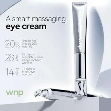 WNP Eye Cream|Wrinkle Eraser Massaging Eye Cream, Multi-peptide Firming Eye Tightener, Anti-Aging Eye Cream for Puffiness and Bags Under Eyes Cream|Electric Massage Eye Cream
