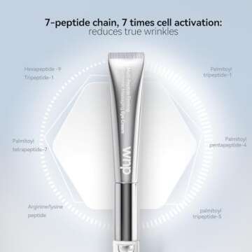 WNP Eye Cream|Wrinkle Eraser Massaging Eye Cream, Multi-peptide Firming Eye Tightener, Anti-Aging Eye Cream for Puffiness and Bags Under Eyes Cream|Electric Massage Eye Cream