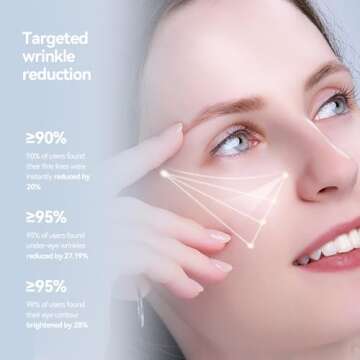 WNP Eye Cream|Wrinkle Eraser Massaging Eye Cream, Multi-peptide Firming Eye Tightener, Anti-Aging Eye Cream for Puffiness and Bags Under Eyes Cream|Electric Massage Eye Cream