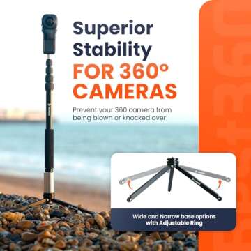 Best360 Monopod for 360 Cameras - Durable & Portable