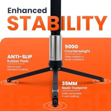 Best360 Monopod for 360 Cameras - Durable & Portable