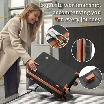 imiomo Lightweight Hard Shell Luggage Sets for Women