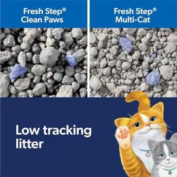 Fresh Step Clean Paws Cat Litter with Febreze Freshness, Advanced Multi Cat Low Tracking Clumping Litter, 37 lbs. (2 x 18.5 lb. Box)