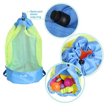 EocuSun Large Mesh Beach Bag for Kids and Adults