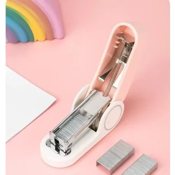 Cute Compact Mini Stapler with Staples for Office and School