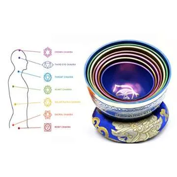Chakra Healing Singing Bowl Set for Meditation & Sound Therapy