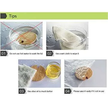 Newerlives Air Tight Storage Jar, Glass Storage Tank with a Natural Bamboo Lid, 450 ML, 650 ML, 950 ML (Cork, 650ML)