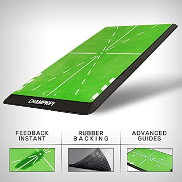 CHAMPKEY Heavy-Duty Golf Hitting Mat for Swing Improvement