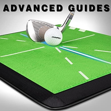 CHAMPKEY Heavy-Duty Golf Hitting Mat for Swing Improvement