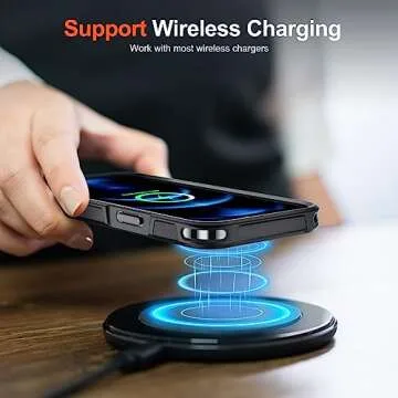 SUPFINE Magnetic for iPhone 12 Pro Max Case, [Compatible with MagSafe][10 FT Military Grade Drop Protection] [Dual Layer Structure Protection] Heavy Duty Full-Body Shockproof Phone Case, Black